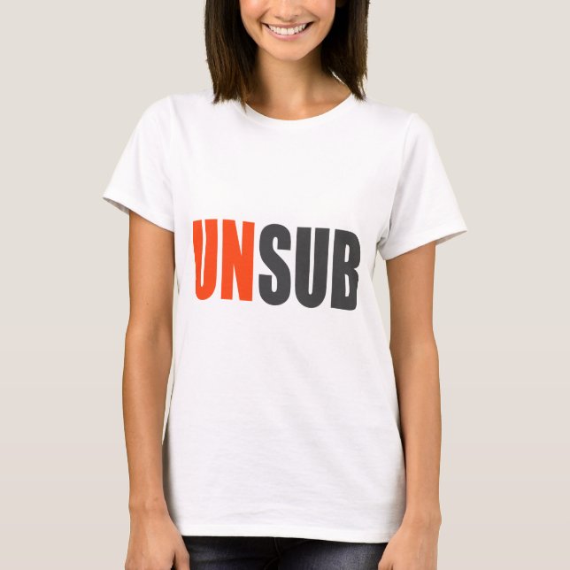 T-shirt Sujet d'inconnu d'Unsub (Devant)
