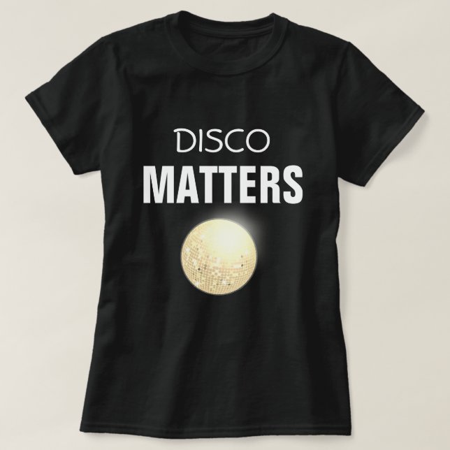 T-shirt sujets brillants les années 70 rétros de disco de (Design devant)