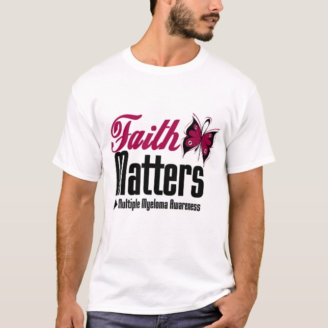 T-shirt SUJETS de FOI de myélome multiple (Devant)