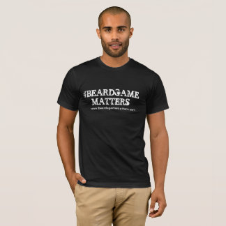 T-SHIRT SUJETS DE JEU DE BARBE (PIÈCE EN T NOIRE