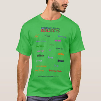 T-shirt Sujets de l'école secondaire