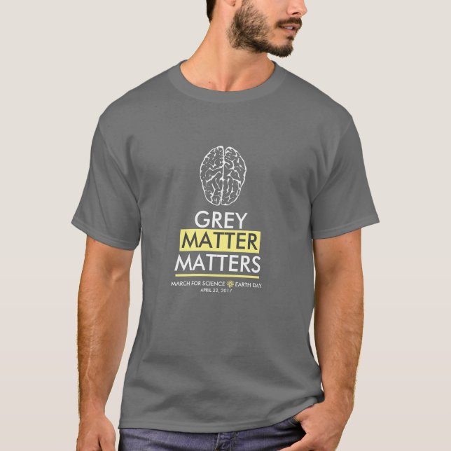 T-shirt Sujets de matière grise (Devant)