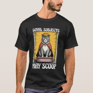 T-shirt Sujets loyaux de chats drôles peuvent ramasser la