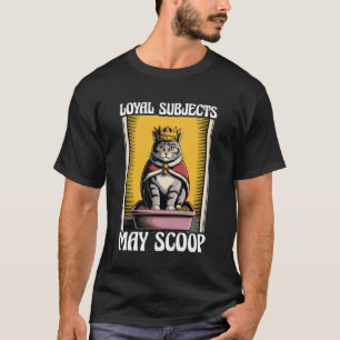 T-shirt Sujets loyaux de chats drôles peuvent ramasser la