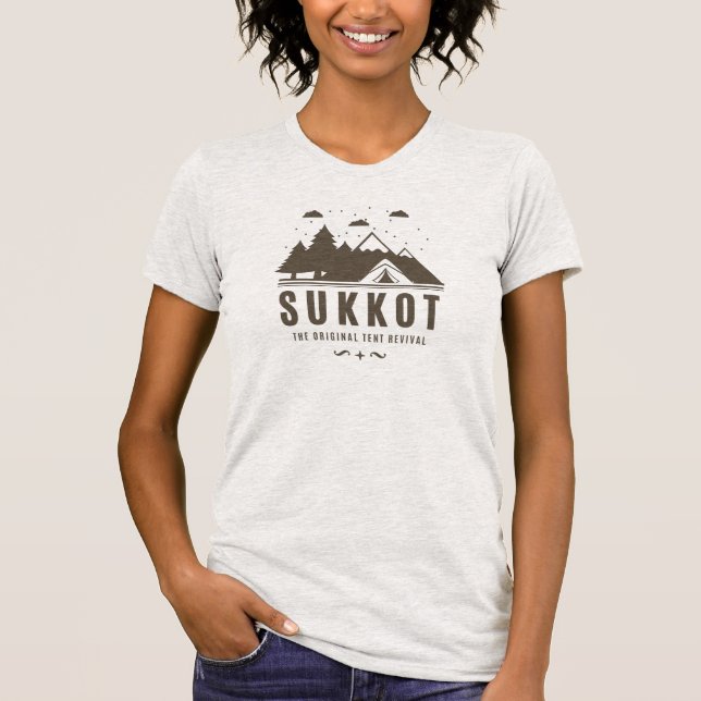 T-shirt Sukkot La Tente Originale Revival Funny Messianic  (Devant)
