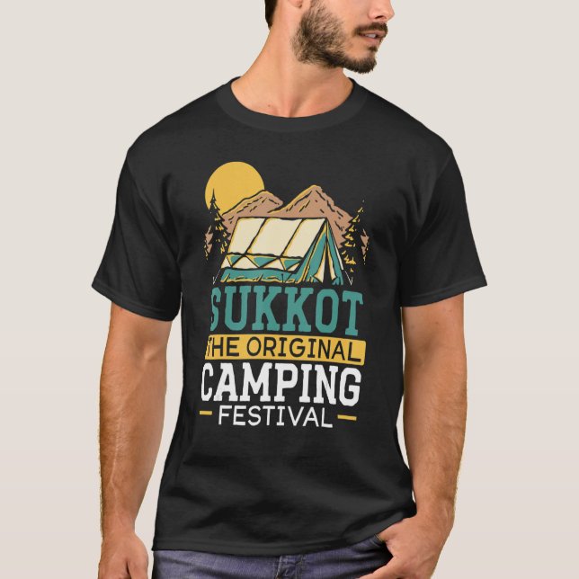 T-shirt Sukkot Le Festival De Camping D'Origine Israelite  (Devant)