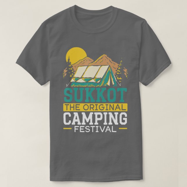 T-shirt Sukkot Le Festival De Camping D'Origine Israelite  (Design devant)