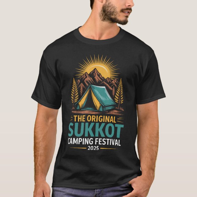T-shirt Sukkot The Original Camping Festival 2025 Sukkot (Devant)