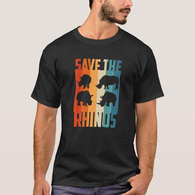 T-shirt Sumatra Rhino Sauver Rhinos Rhinoceros Animal Lo (Devant)