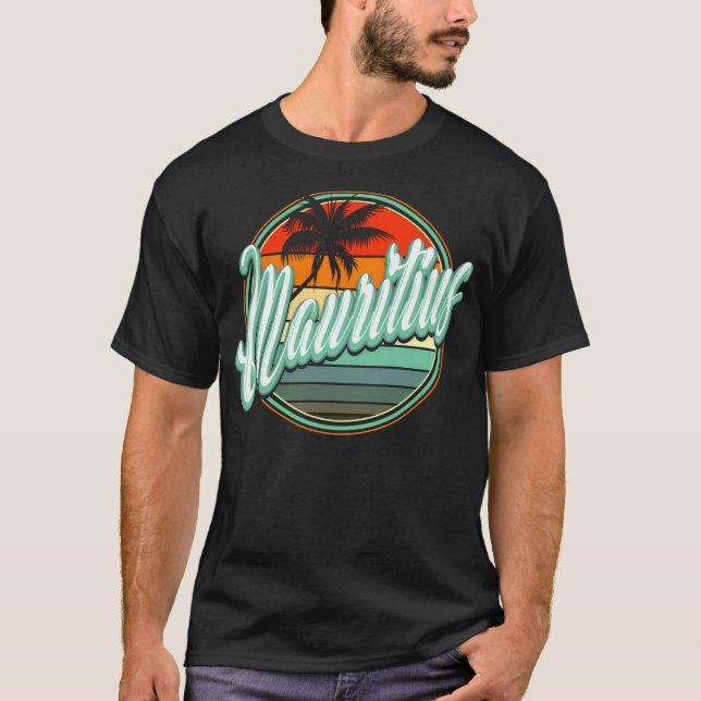 T-shirt Summer Beach Holiday - Maurice (Devant)