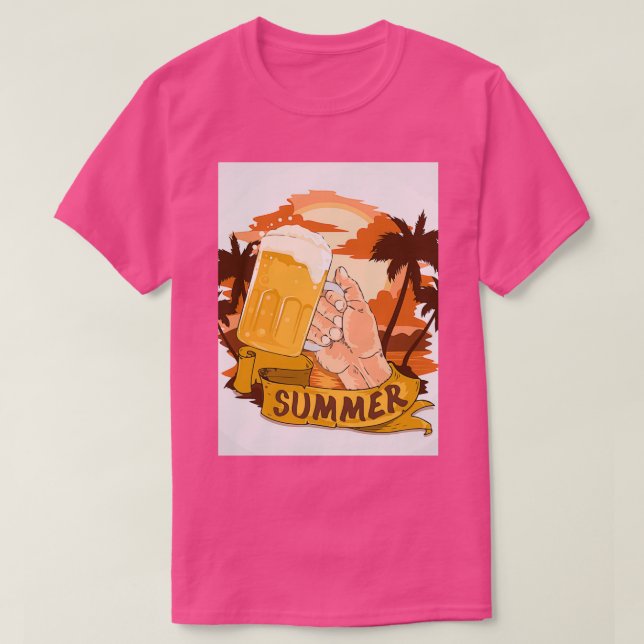 T-shirt Summer beach party (Design devant)
