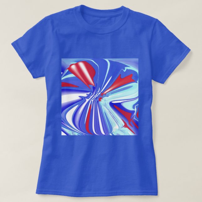 T-shirt Summer blue trendy (Design devant)