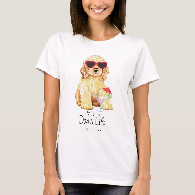 T-shirt Summer Cocker Spaniel (Devant)