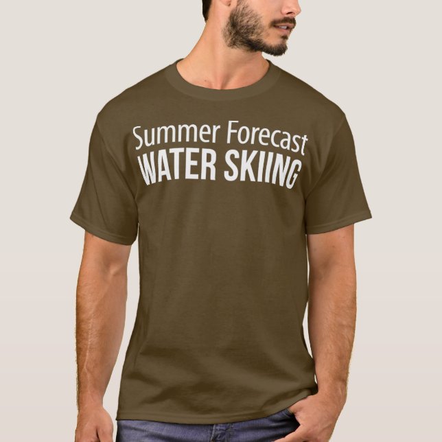 T-shirt Summer Forecast  Water Skiing (Devant)