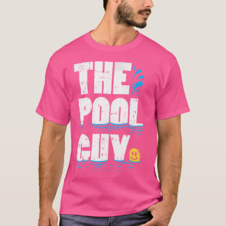 T-shirt Summer Pool Guy Cadeaux Funny Piscine Garçon