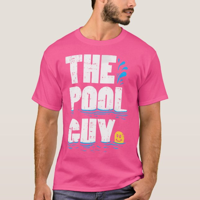 T-shirt Summer Pool Guy Cadeaux Funny Piscine Garçon (Devant)