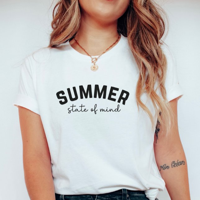 T-shirt Summer State of Mind; Minimalist Summer Vibes  (Créateur téléchargé)