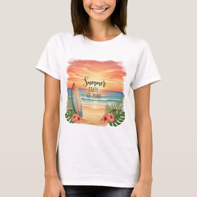 T-shirt Summer State of Mind Sunset (Devant)