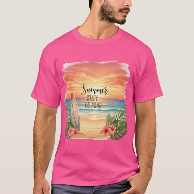 T-shirt Summer State of Mind Sunset (Devant)