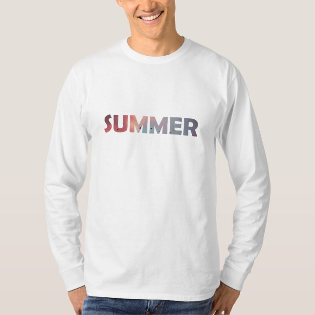 T-shirt Summer Sun Beach Summer Sunset (Devant)