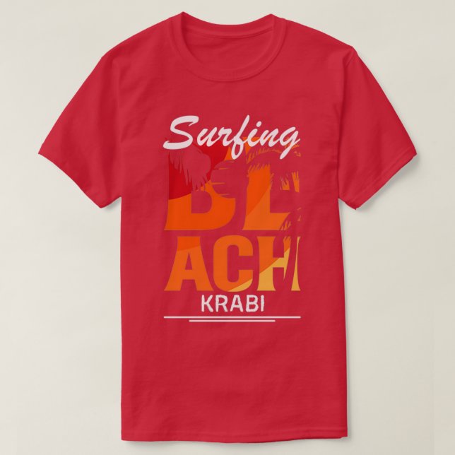T-shirt Summer surf dream in Krabi (Design devant)