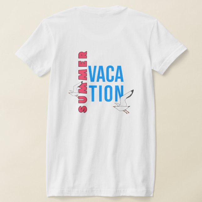 T-shirt Summer Vacation for Female (Couchage Retour)