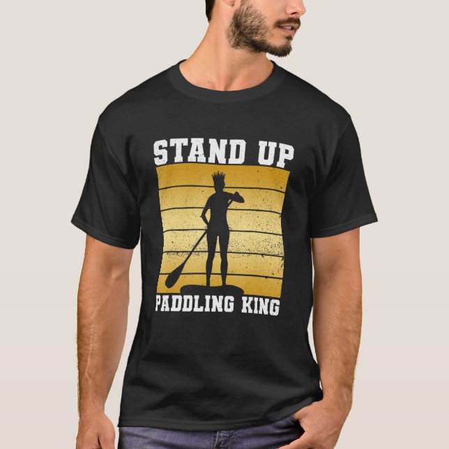 T-shirt Summer Vacation Stand Up Board Surfing Stand Up Pa (Devant)