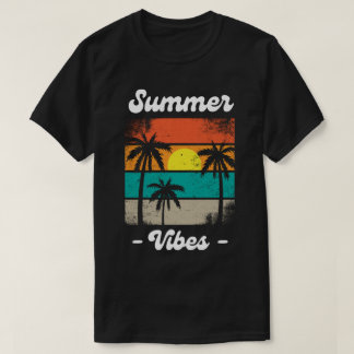 T-shirt Summer Vibes Holiday Vacation Beach Funny