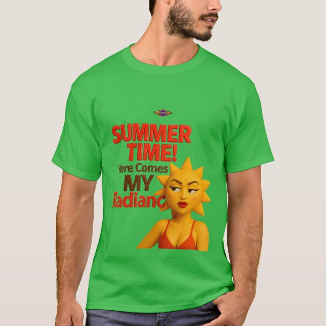 T-shirt Summer Vibes: Radiate Your Glow! (Devant)