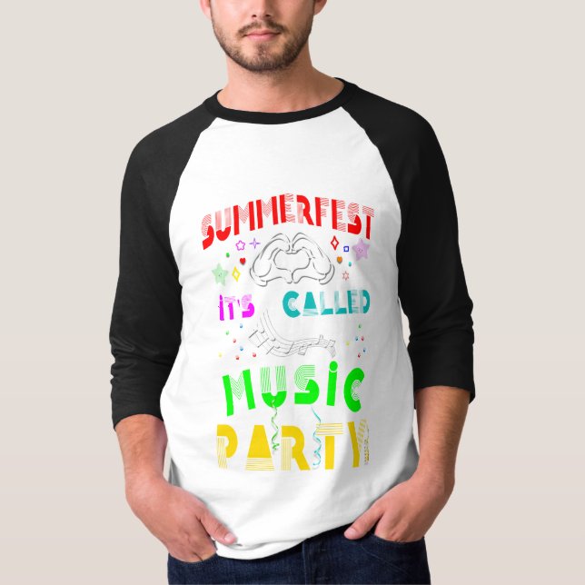 T-shirt Summerfest s'appelle Music Party (Devant)