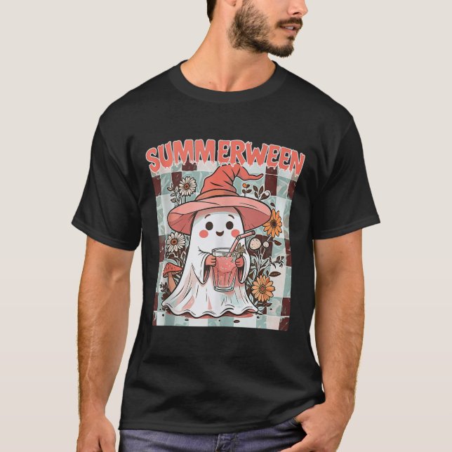 T-shirt Summerween Funny Halloween Automne Trending Design (Devant)