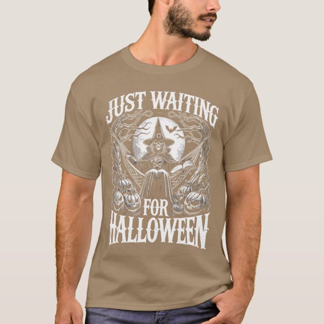 T-shirt Summerween Halloween Summer Just Waiting For Hallo (Devant)