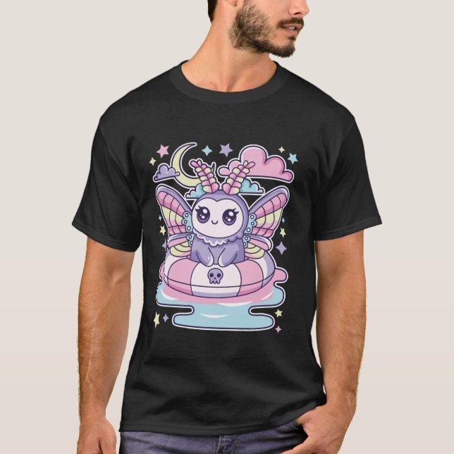 T-shirt Summerween Moth Fairy Pool Côté fête Chilling Pas (Devant)