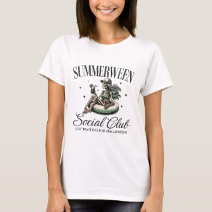 T-shirt Summerween Social Club Halloween En Été Piscine Sk