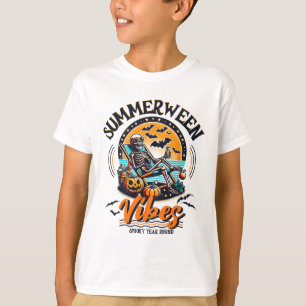 T-shirt Summerween Squelette Éffrayante année ronde Hallo