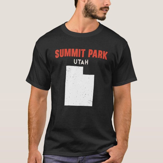T-shirt Summit Park Utah USA State America Travel Utahan (Devant)