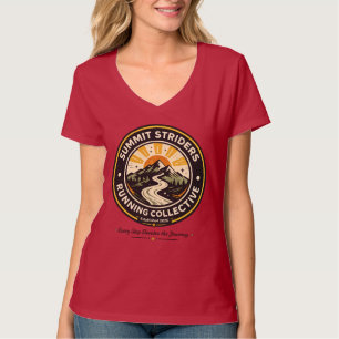 T-shirt Summit Striders Vintage Trail Running Badge T-shir