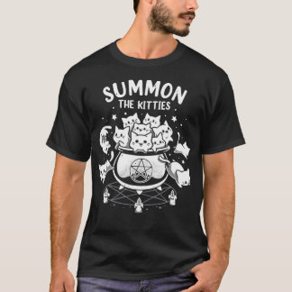 T-shirt Summon The Kitties - Witchy Cat Ritual