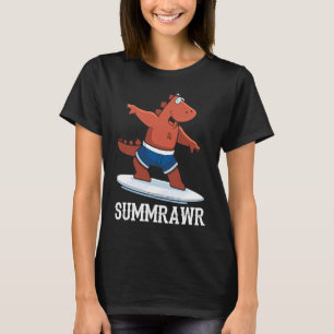 T-shirt Summrawr Drôle Dinosaure été T Rex