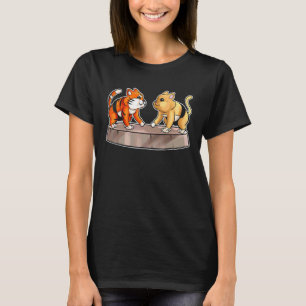 T-shirt Sumo Cat Et Sumo Tiger Lutte Contre La Lutte Et Su