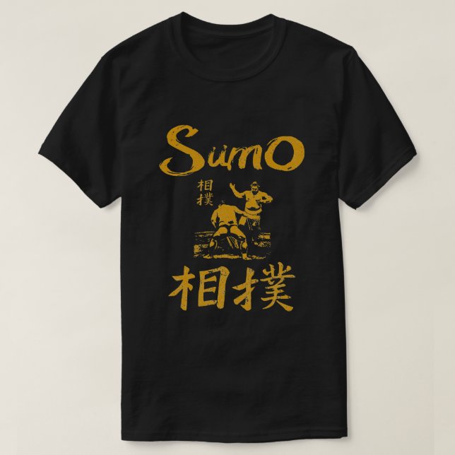 T-shirt Sumo Wrestler Japonais Kanji Japon Lutte (Design devant)