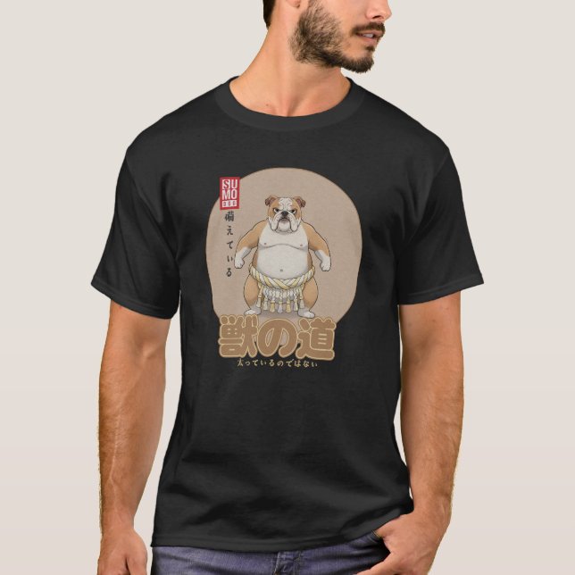 T-shirt Sumonimals Chien Sumo Loyal et Prêt (Devant)