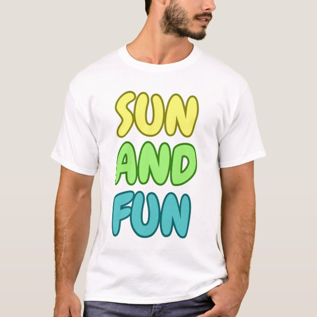 T-Shirt Sun And Fun (Devant)