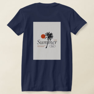 T-shirt sun and palm trees