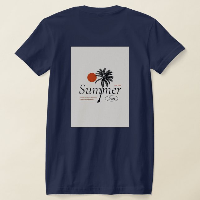 T-shirt sun and palm trees (Couchage Retour)