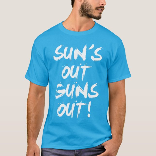 T-shirt Sun, armes à feu (Devant)