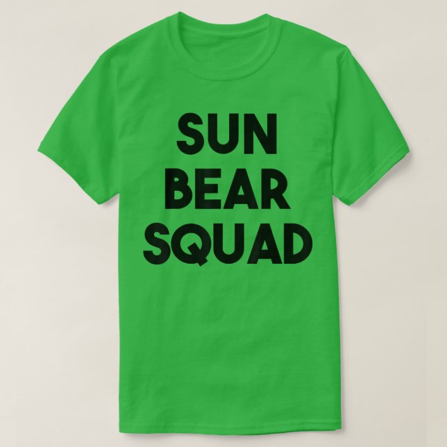 T-shirt Sun Bear Lover Funny - Sun Bear Squad  (Design devant)