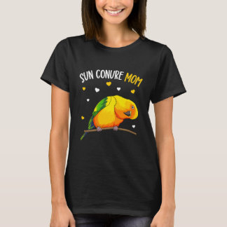 T-shirt Sun Conure Maman Drôle Parrot Oiseau Femme Amoureu
