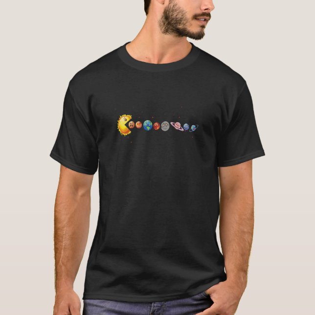 T-shirt Sun Eats Planètes Astronomie du système solaire (Devant)