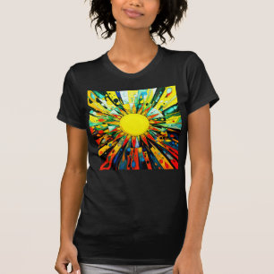 T-shirt Sun En Abstrait 910